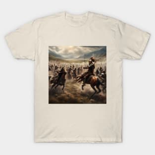 Mongolian warriors art T-Shirt